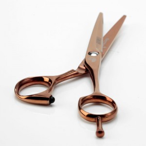 rose gold hairdressing scissors