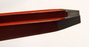 Red straight close up choose pointed tweezer
